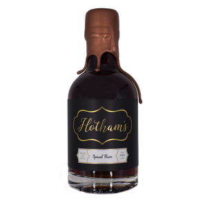 spiced rum, 20cl bottle, copper wax seal, hothams spirits